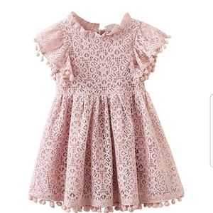 Girls pale pink dress